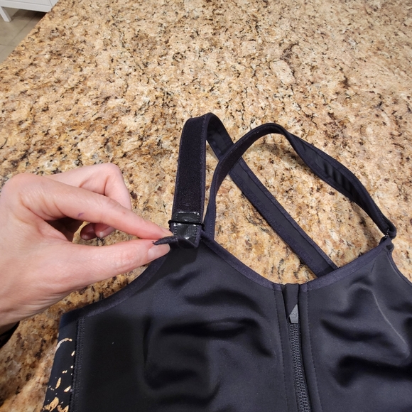 Shefit Flex Sports Bra Medium Impact Black Rose Gold Women's Size Medium - Picture 10 of 12